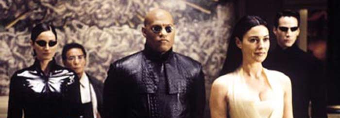 Trinity, The Keymaker, Morpheus, Persephone, Neo
